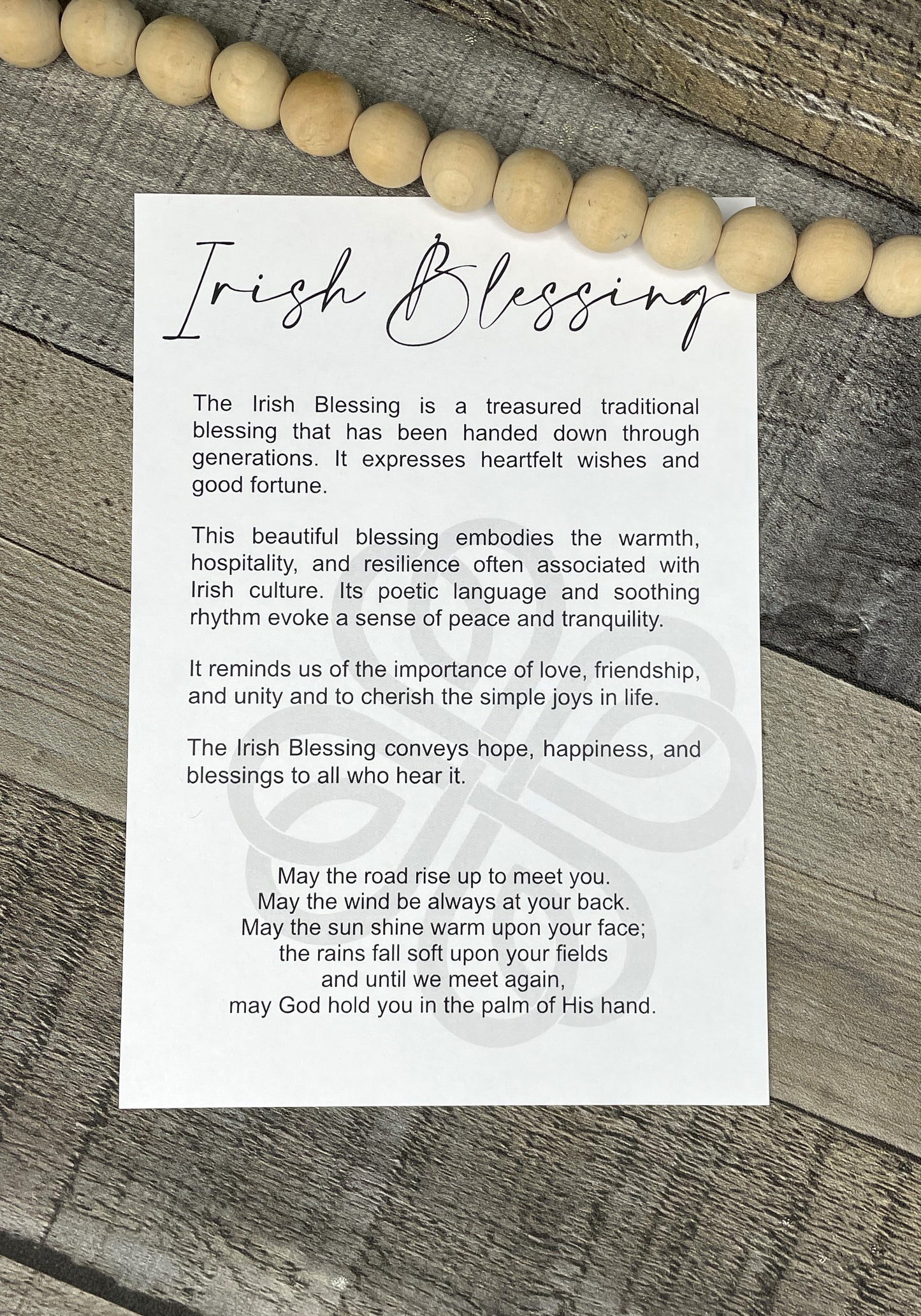 Irish Clover Story Card Car Charm Air Freshener