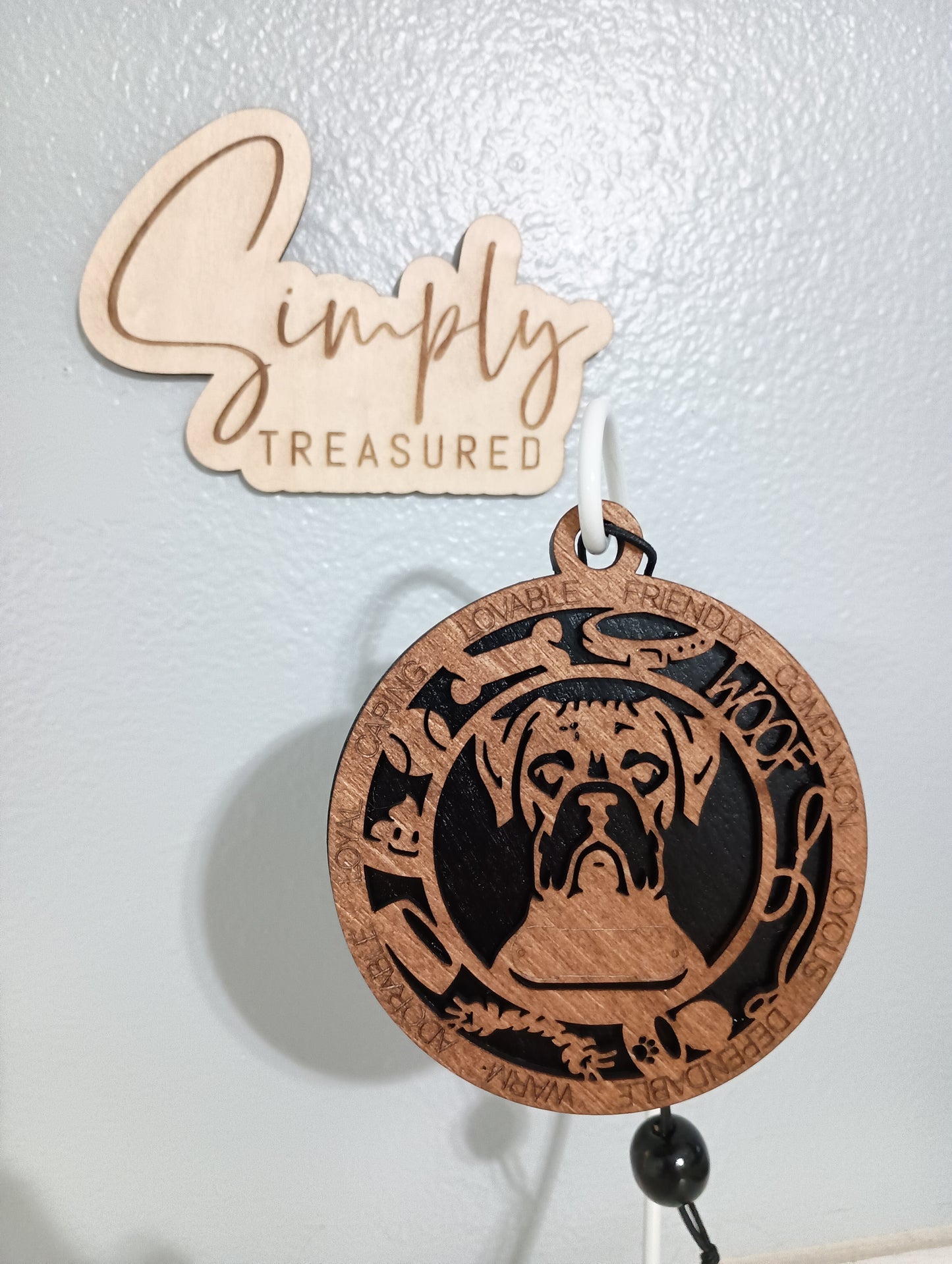 Boxer Dog Car Charm Air Freshener