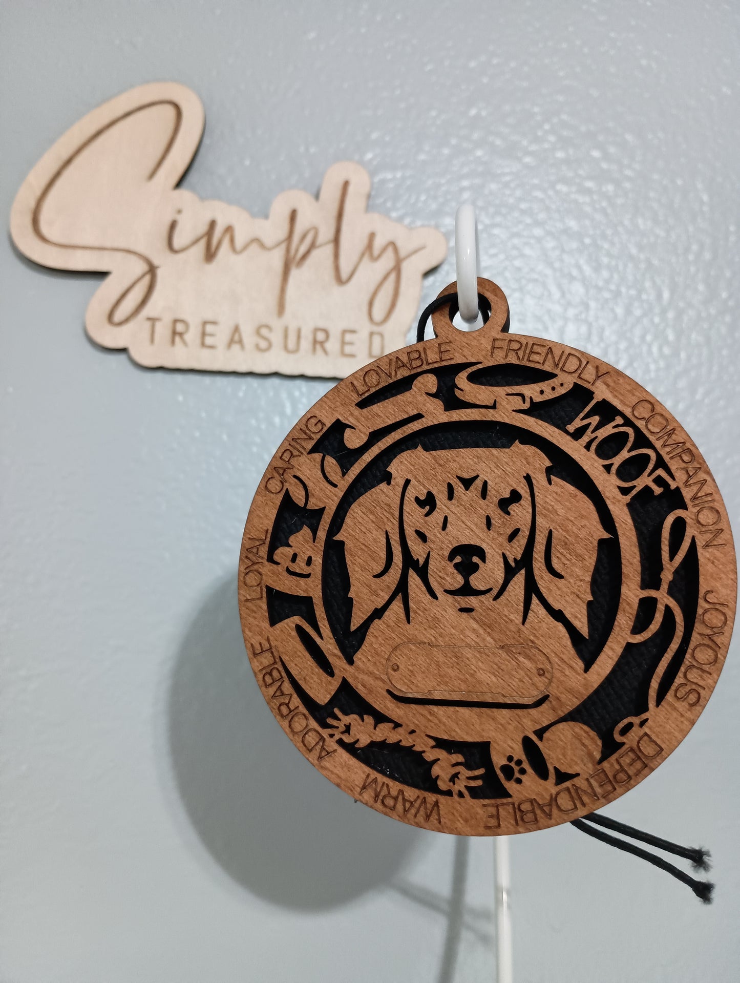 Dachshund(long haired) Dog Car Charm Air Freshener