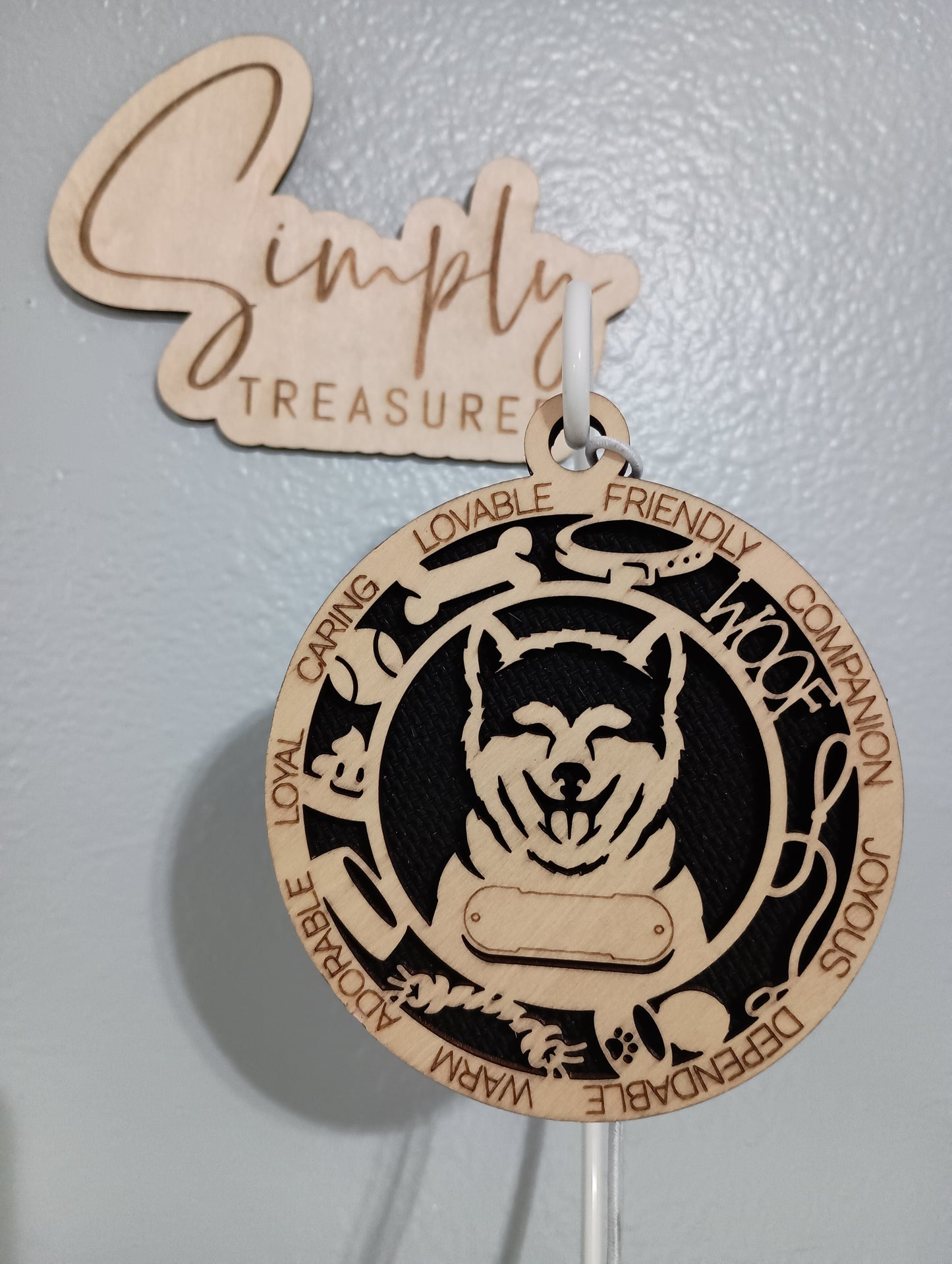 Akita Inu Dog Car Charm Air Freshener
