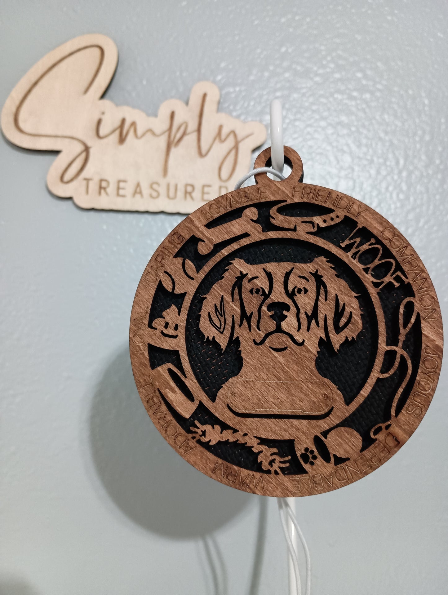 Brittany Spaniel Dog Car Charm Air Freshener