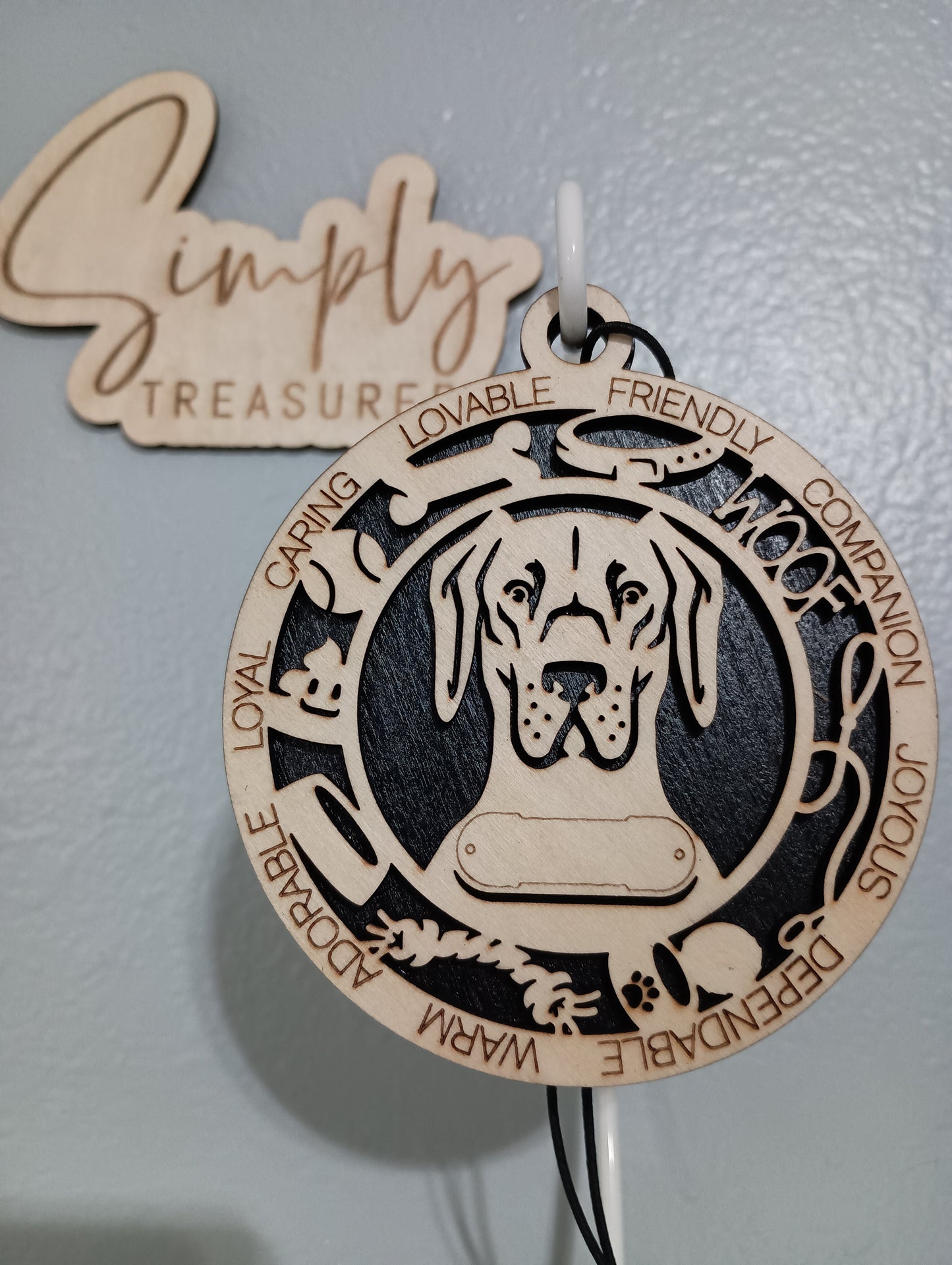Great Dane Dog Car Charm Air Freshener