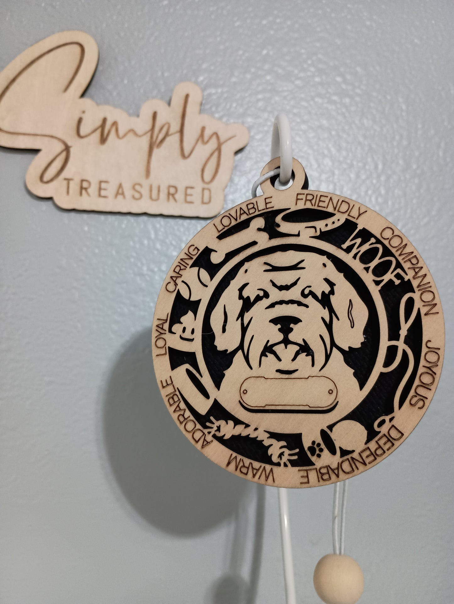 Labradoodle 2 Dog Car Charm Air Freshener