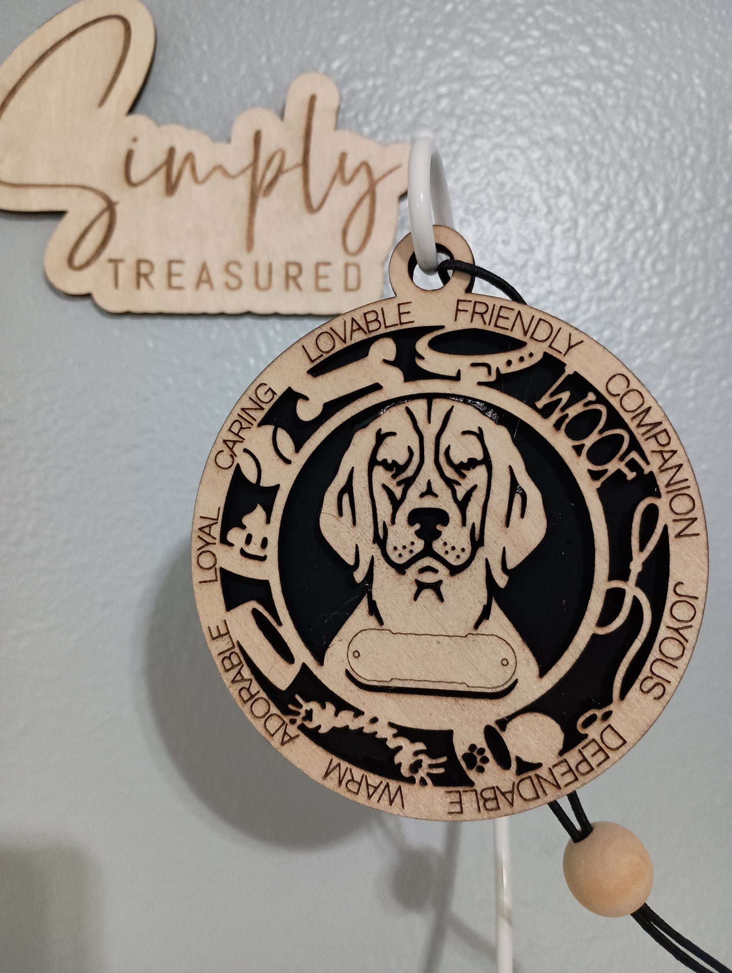 Beagle Dog Car Charm Air Freshener
