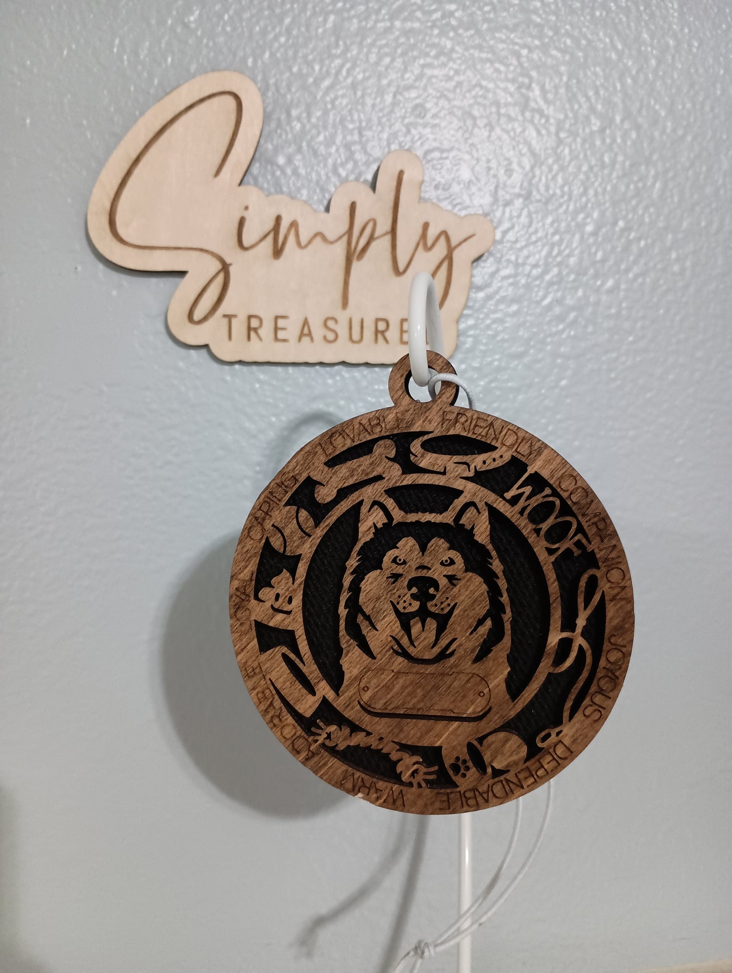 Alaskan Malamute Dog Car Charm Air Freshener
