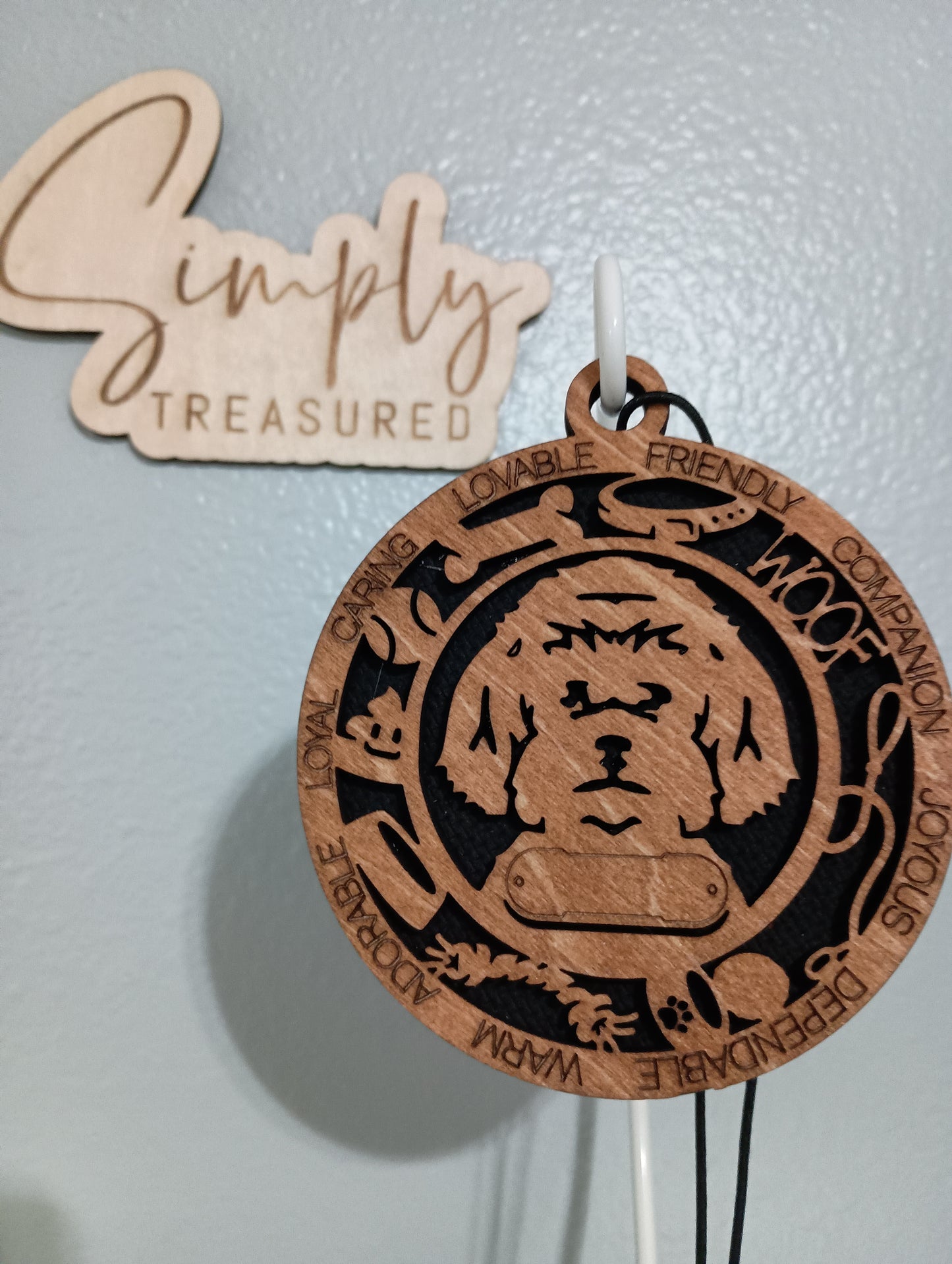 Maltipoo Dog Car Charm Air Freshener