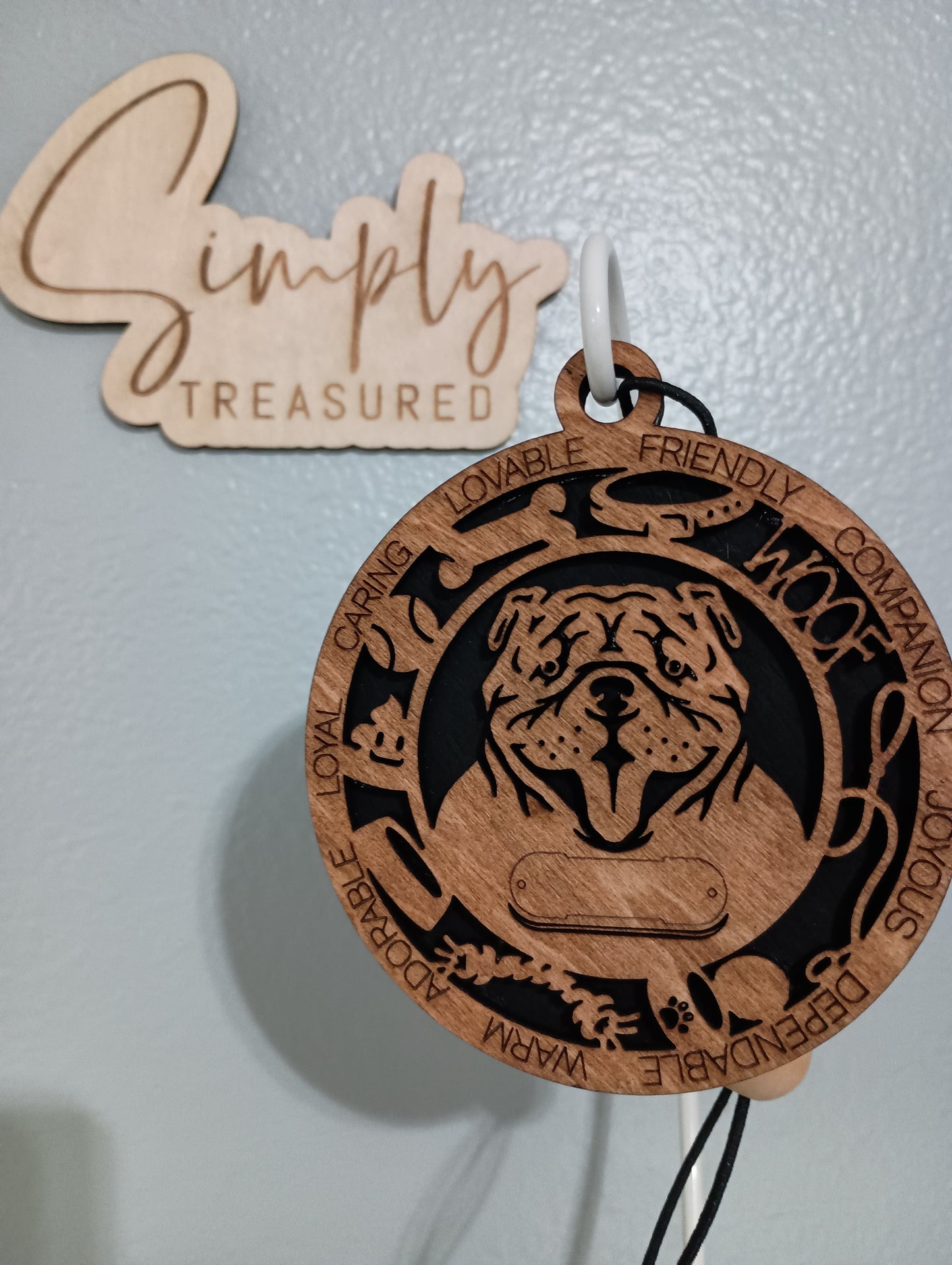 Bulldog Car Charm Air Freshener