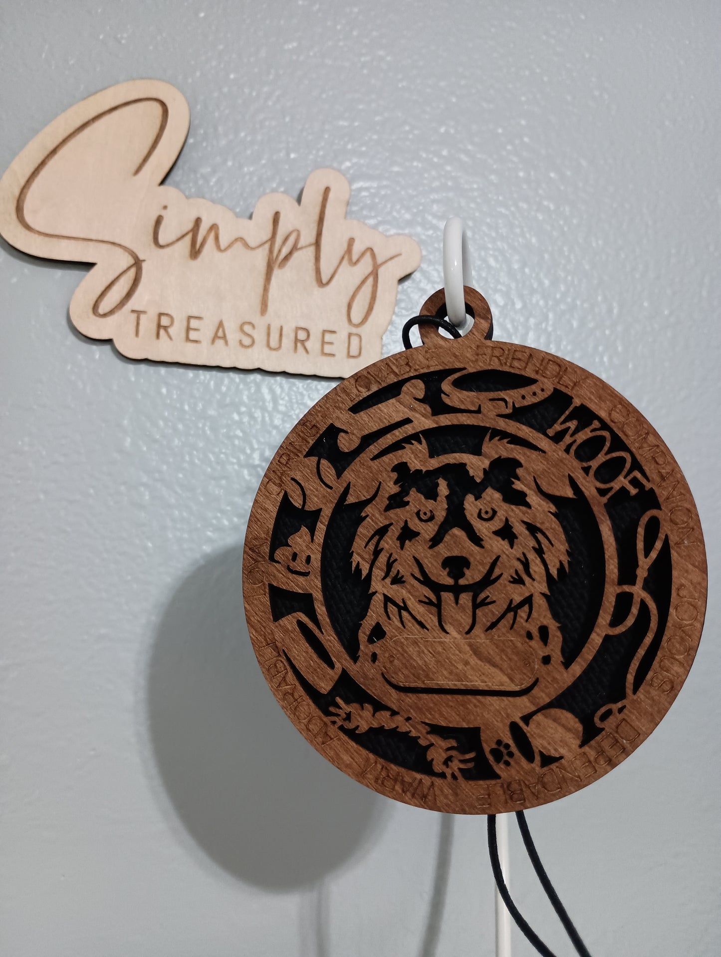Miniature American Shepherd Car Charm Air Freshener