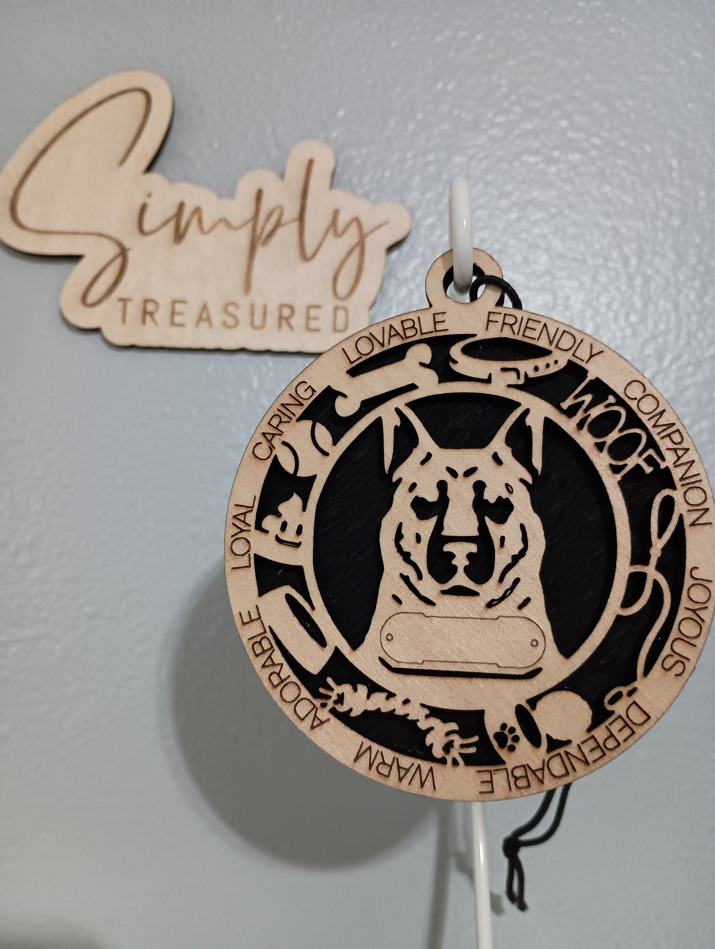 German Shepherd Dog Car Charm Air Freshener