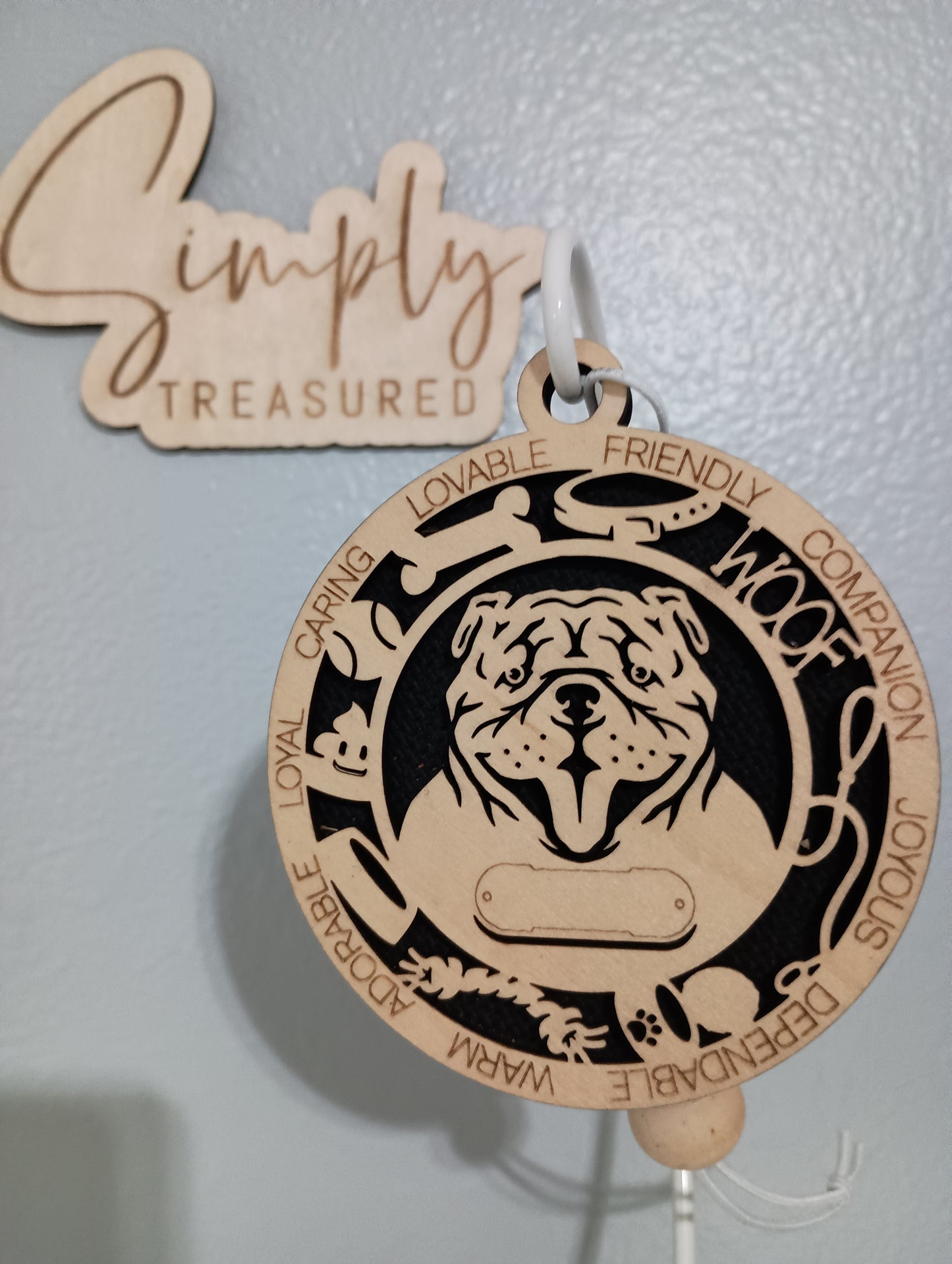 Bulldog Car Charm Air Freshener