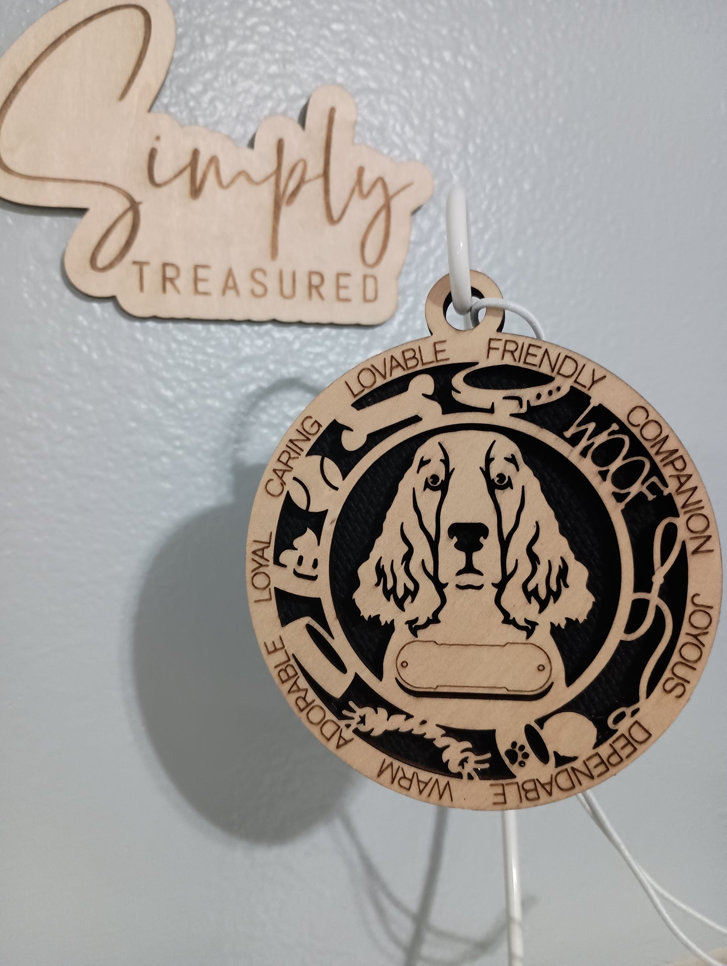 Springer Spaniel Dog Car Charm Air Freshener