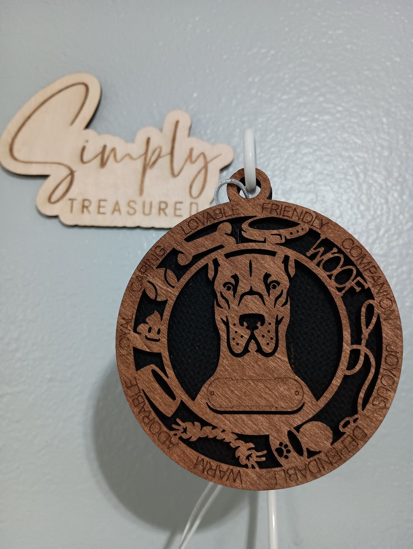 Great Dane(cropped) Car Charm Air Freshener