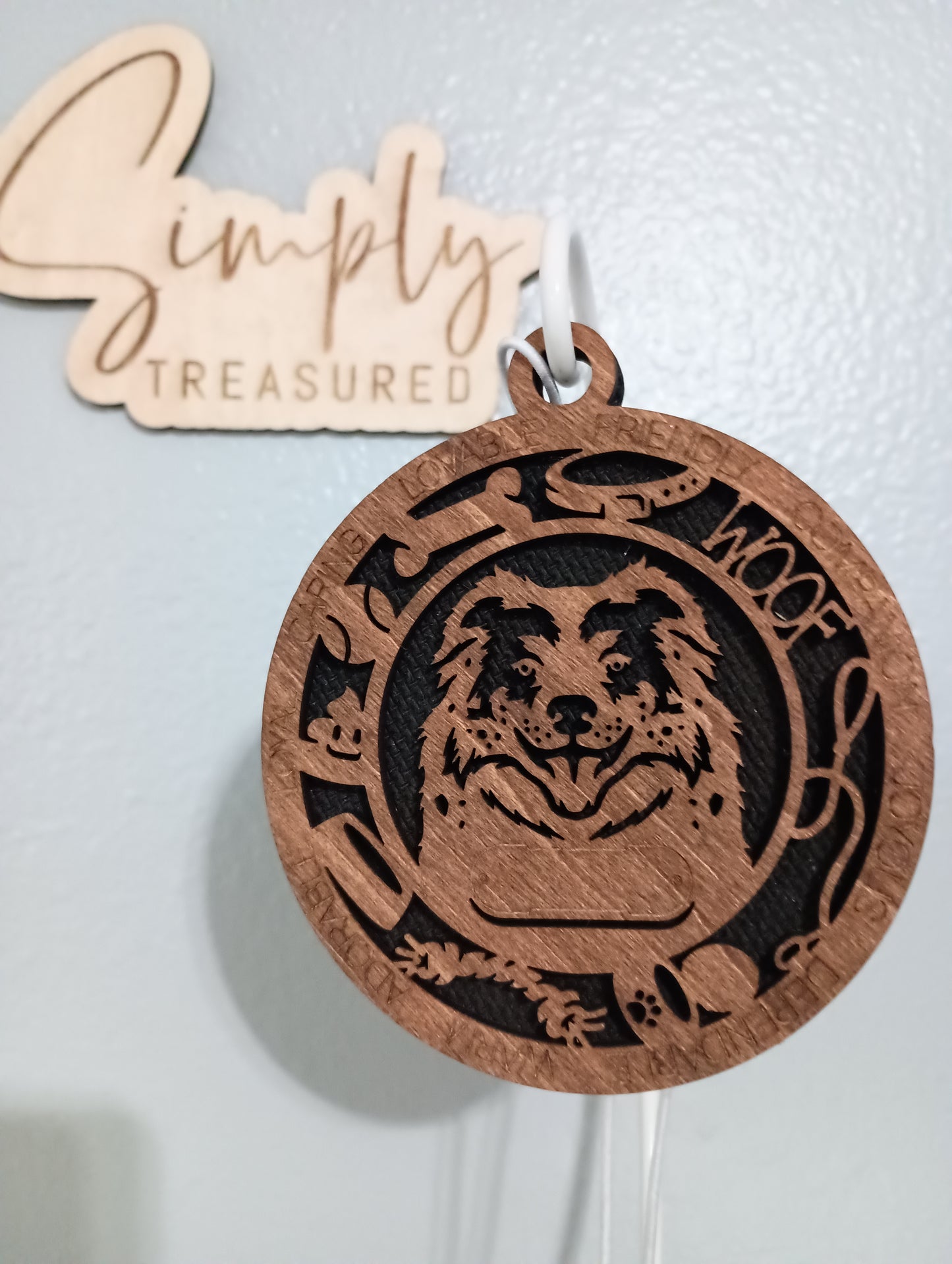 Australian Shepard Dog Car Charm Air Freshener