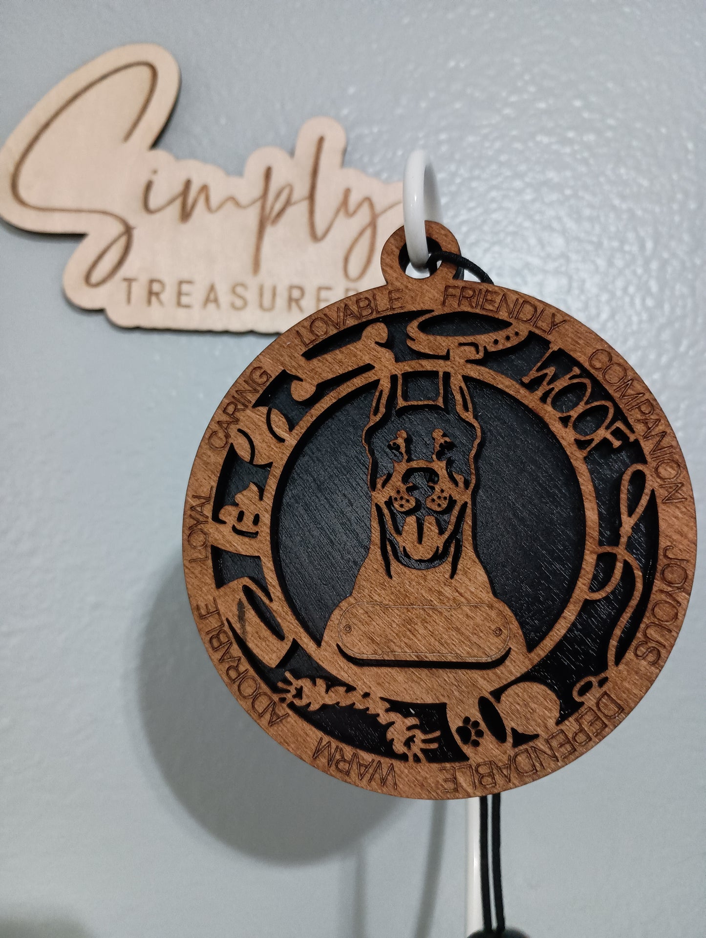 Doberman(cropped) Car Charm Air Freshener