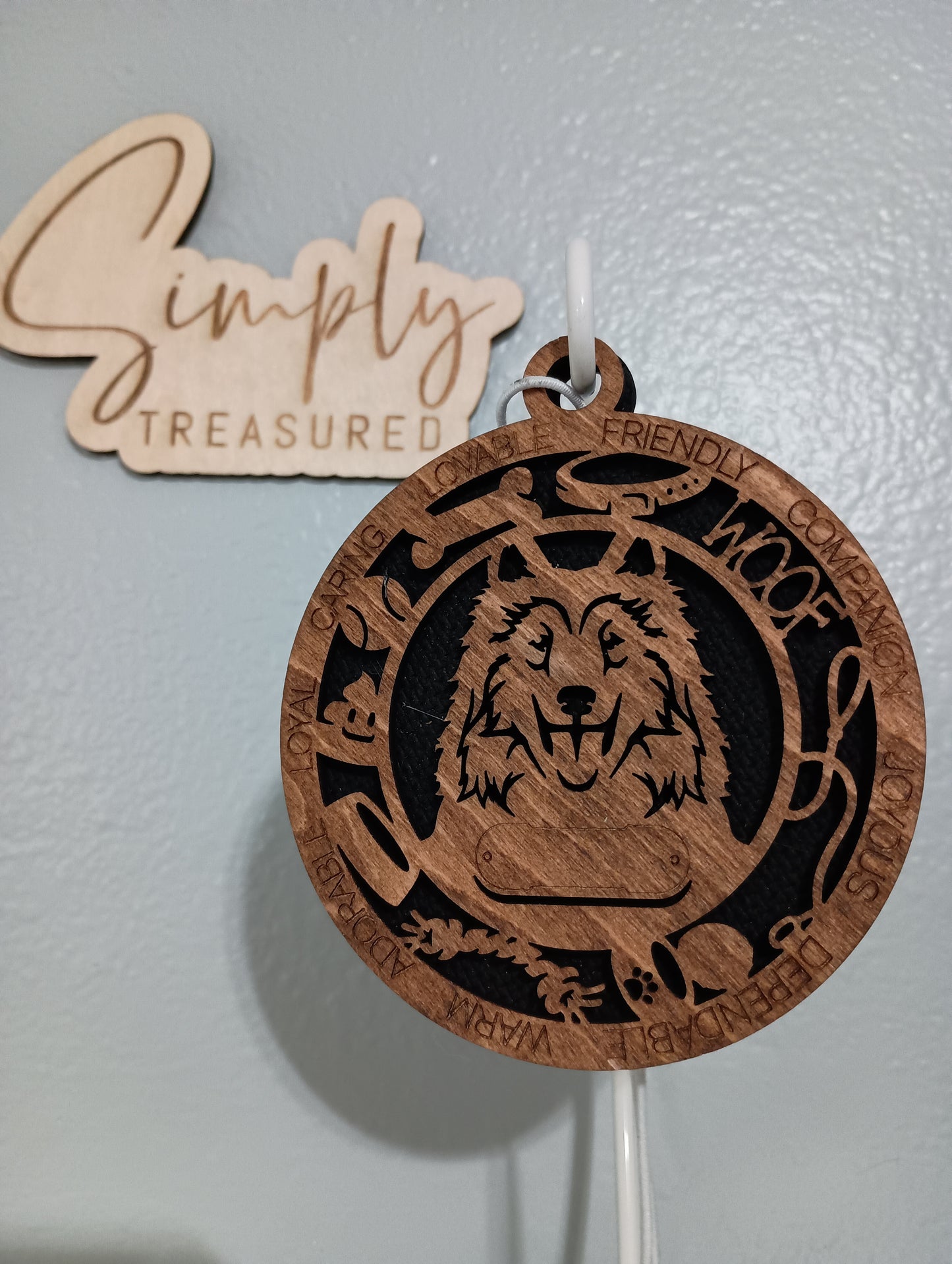 Collie Dog Car Charm Air Freshener