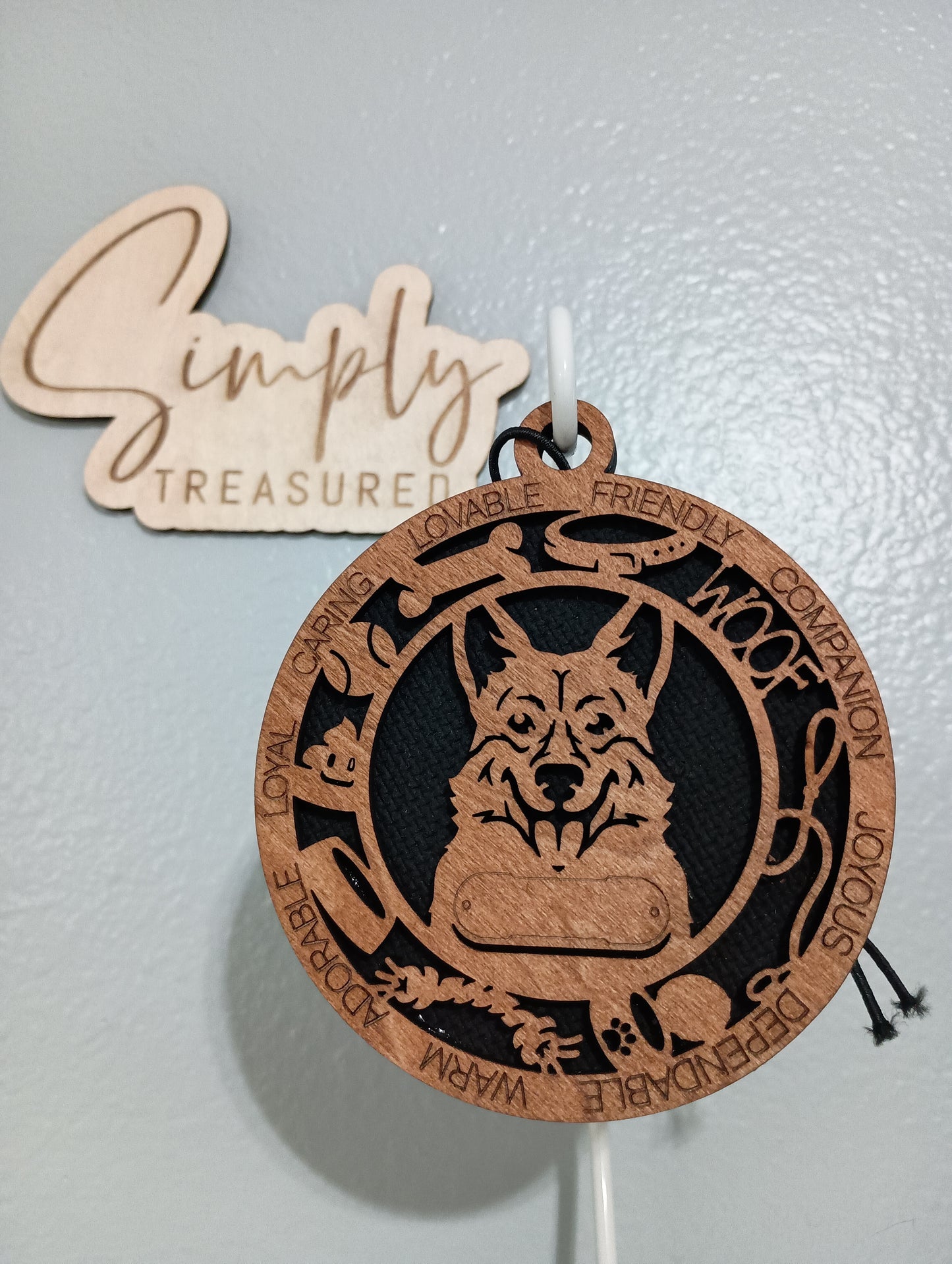 Corgi Dog Car Charm Air Freshener