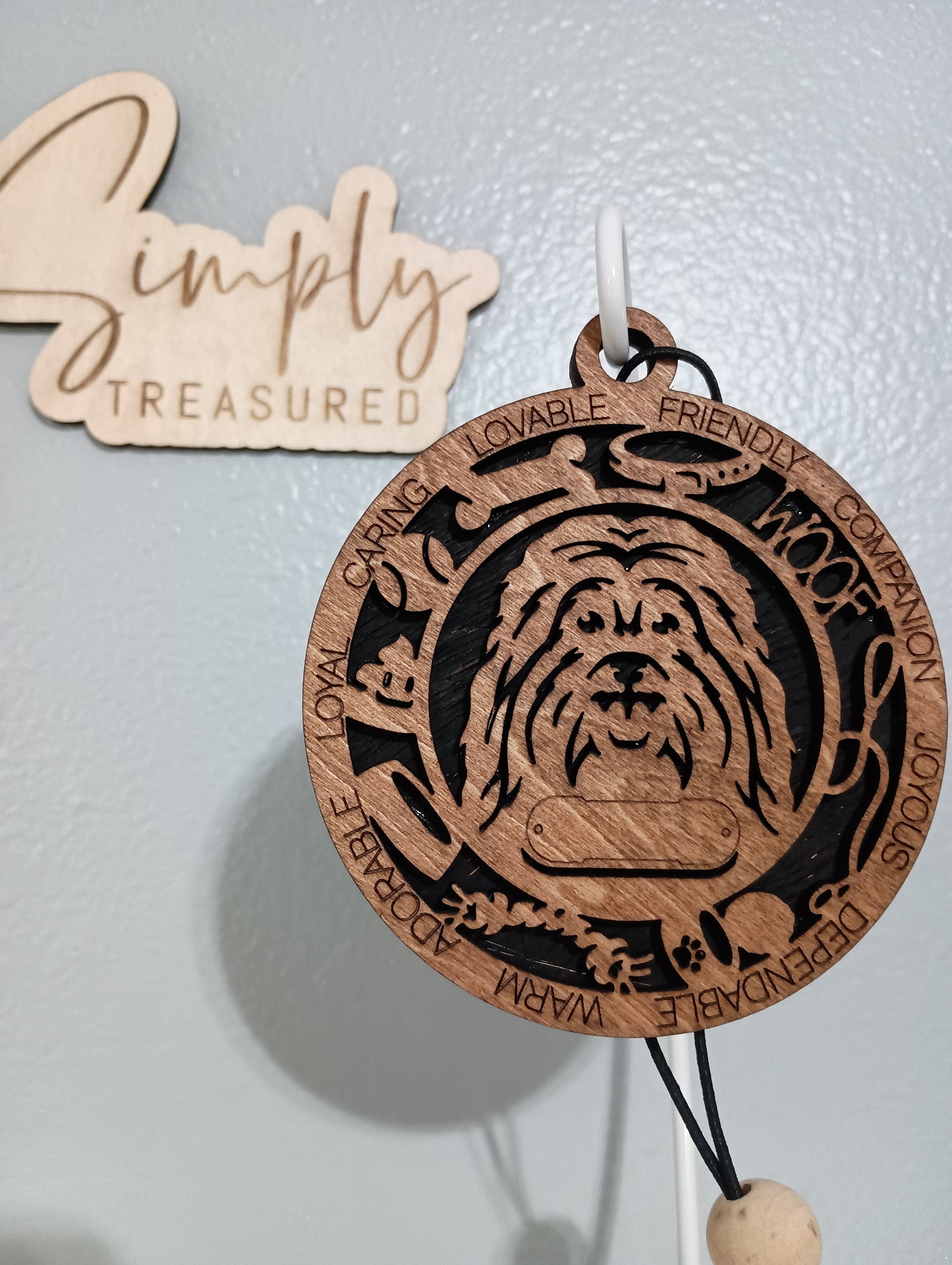 Havanese Dog Car Charm Air Freshener
