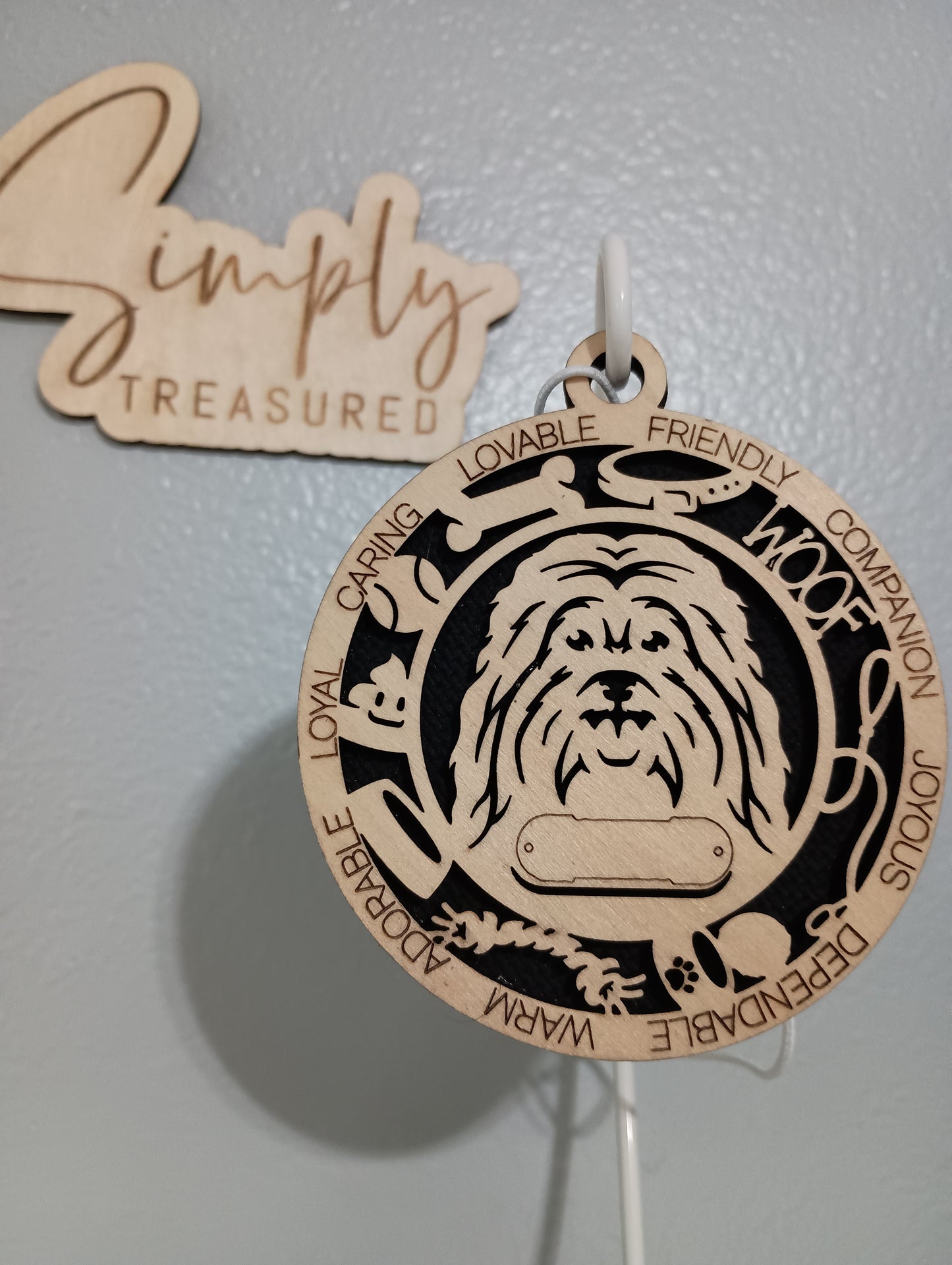 Havanese Dog Car Charm Air Freshener