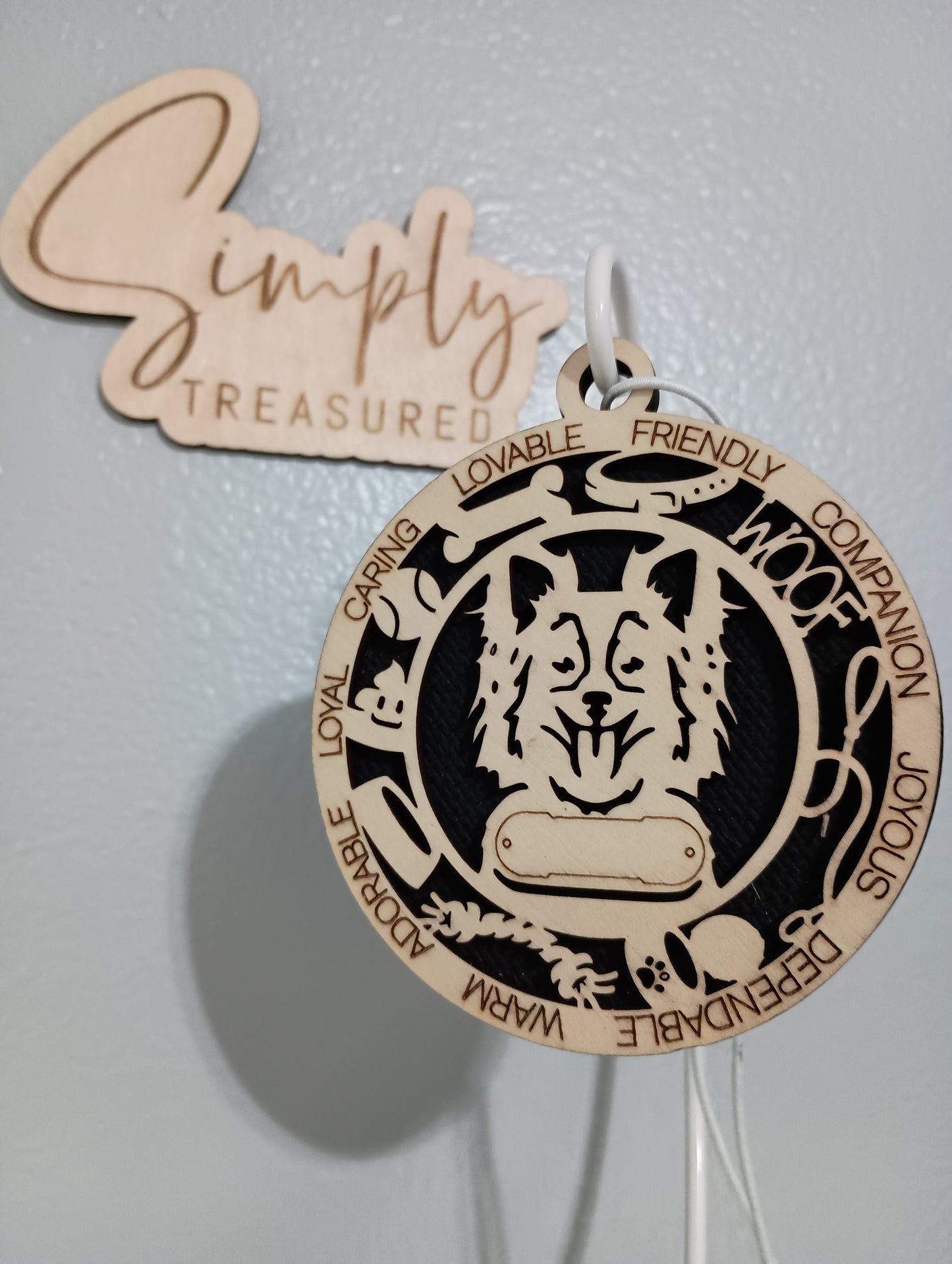 Papillon Dog Car Charm Air Freshener