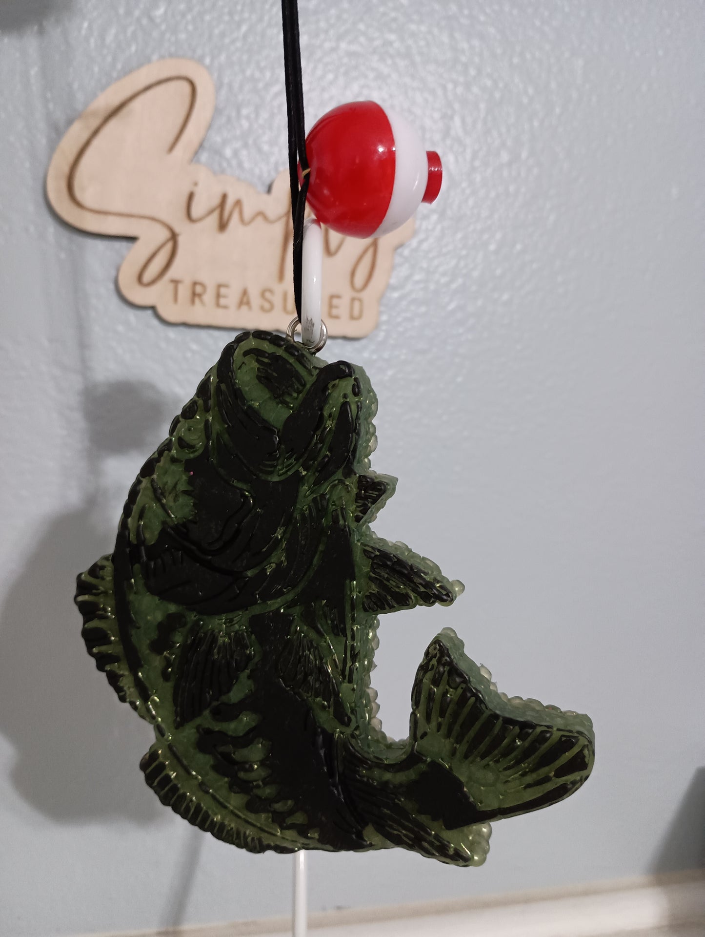 Bass Fish with Bobber Freshie