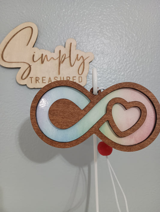 Autism Wooden Story Card Car Charm Air Freshener