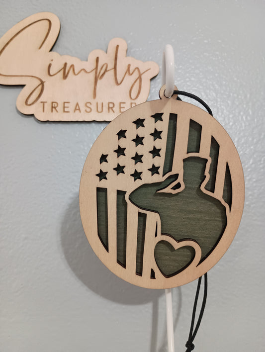 Soldier Story Card Car Charm Air Freshener
