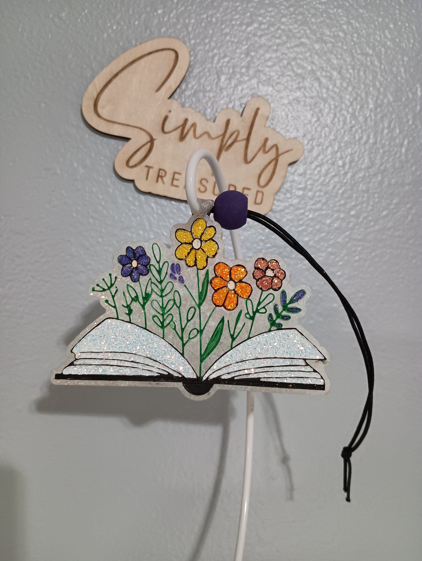 Book with Flowers Freshie