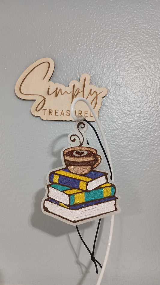Books and Coffee Freshie