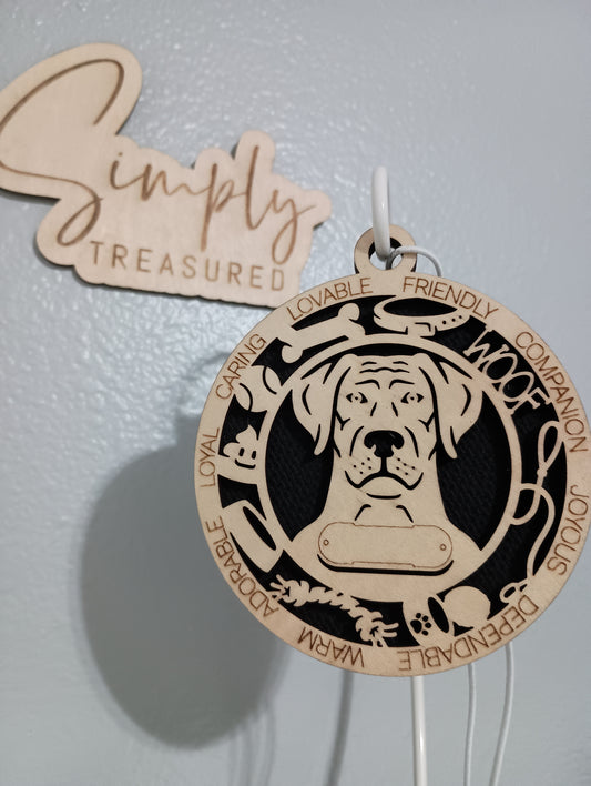 Rodestian Ridgeback Dog Car Charm Air Freshener