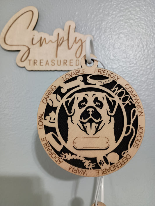 Anatolian Shepard Dog Car Charm Air Freshener
