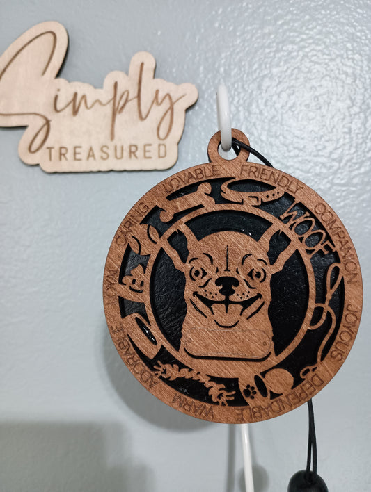 Chihuahua Dog Car Charm Air Freshener
