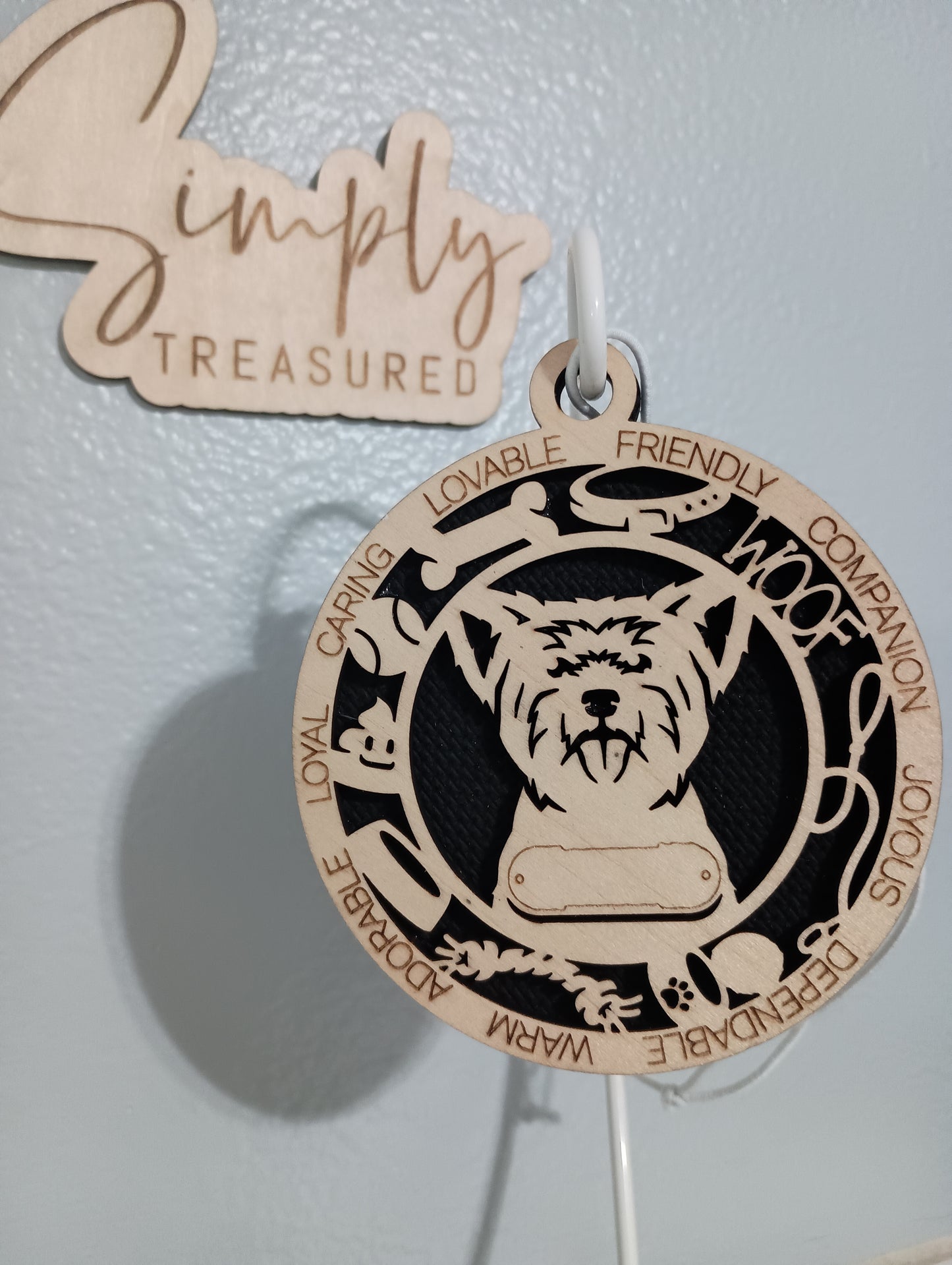 Yorkshire Terrier(groomed) Car Charm Air Freshener
