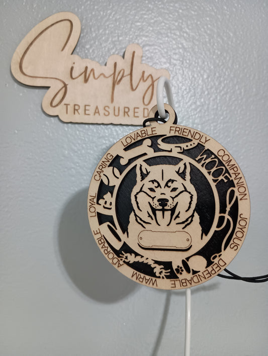 Shiba Dog Car Charm Air Freshener
