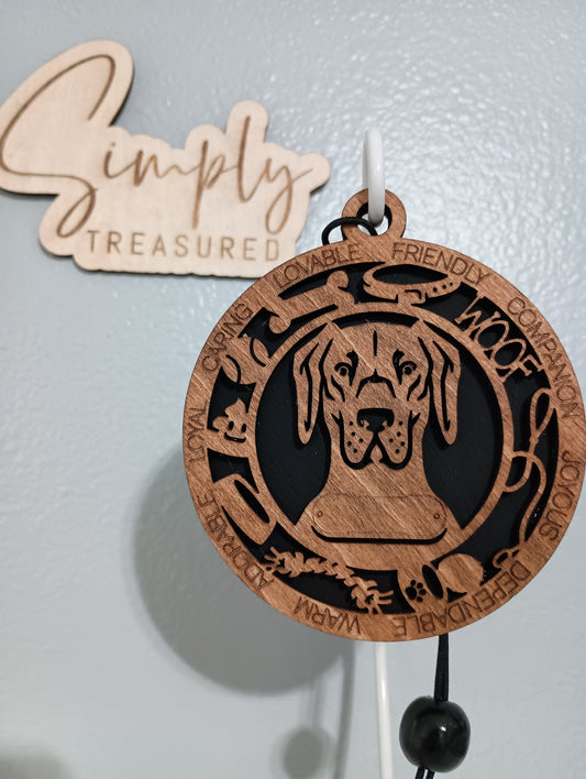 Great Dane Dog Car Charm Air Freshener