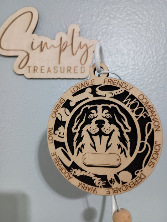 Bernese Dog Car Charm Air Freshener