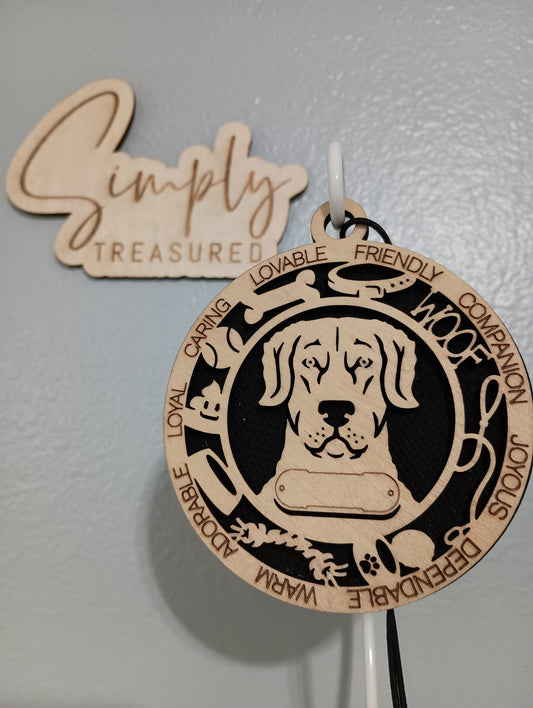 Chesapeake Bay Retriever Dog Car Charm Air Freshener