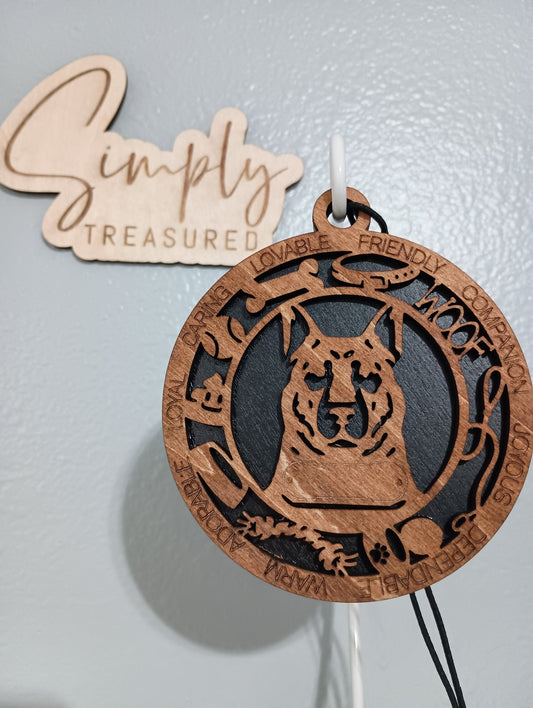 German Shepherd Dog Car Charm Air Freshener