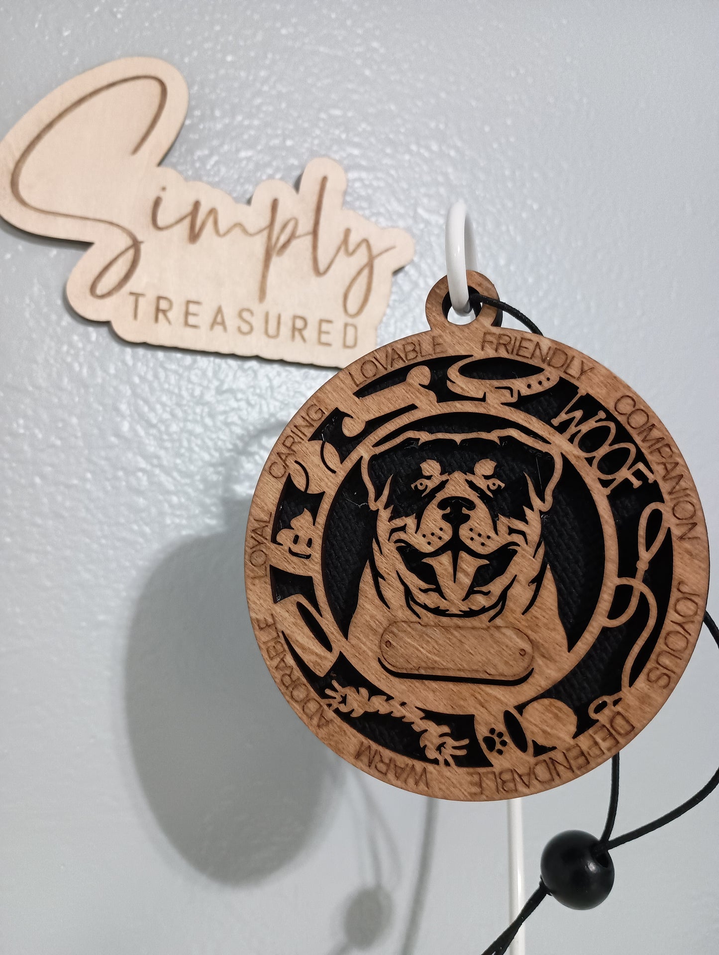 Rottweiler Dog Car Charm Air Freshener