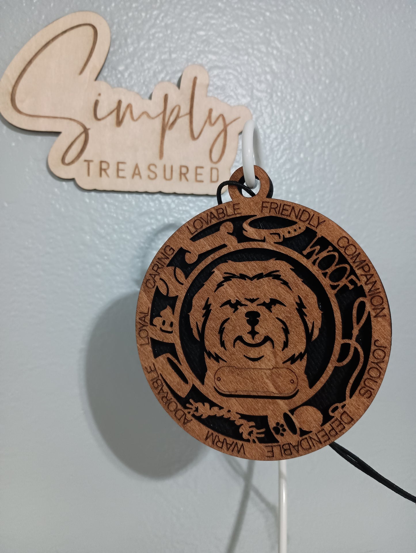 Shih Tzu Dog Car Charm Air Freshener